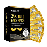 24K Gold Under Eye Mask (20 Pairs) - Under Eye Mask for for Puffy Eyes and Dark Circles. With Hyaluronic Acid & Collagen